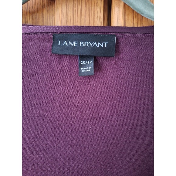 Lane Bryant Lightweight Open-Front drape lace back cardigan Size 10/12 - Picture 4 of 5